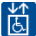 Elevator for wheelchair users