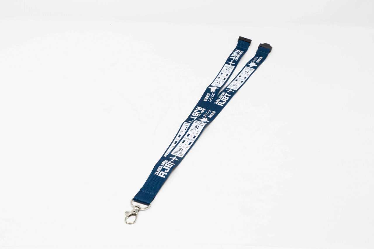 コウノトリ但馬空港 オリジナルネックストラップ（カードケース付）ネイビー